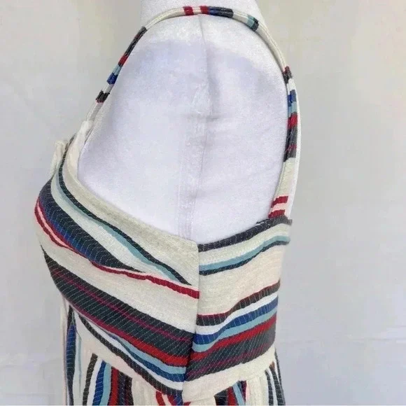 Lost + Wander patriotic midi dress with tie-up front. - Picture 5 of 12